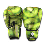Kiwi Slices Print Boxing Gloves
