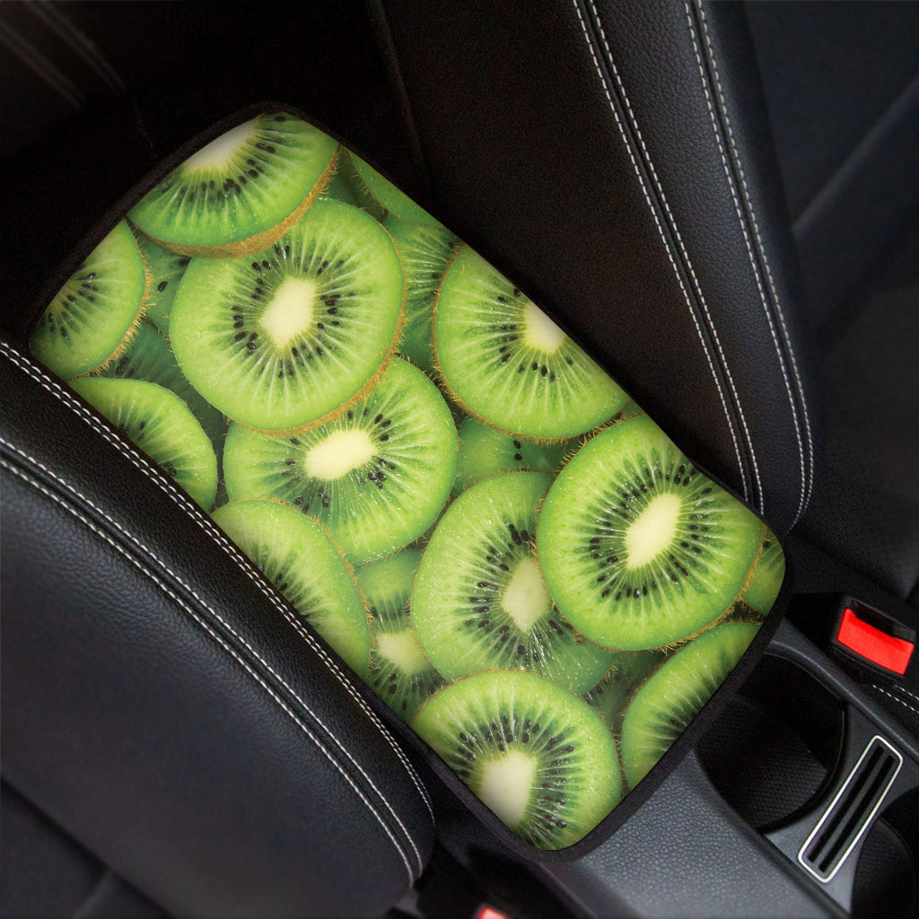 Kiwi Slices Print Car Center Console Cover