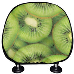 Kiwi Slices Print Car Headrest Covers