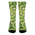 Kiwi Slices Print Crew Socks