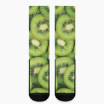 Kiwi Slices Print Crew Socks
