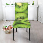 Kiwi Slices Print Dining Chair Slipcover
