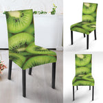 Kiwi Slices Print Dining Chair Slipcover