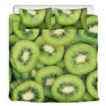 Kiwi Slices Print Duvet Cover Bedding Set