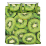 Kiwi Slices Print Duvet Cover Bedding Set