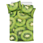 Kiwi Slices Print Duvet Cover Bedding Set