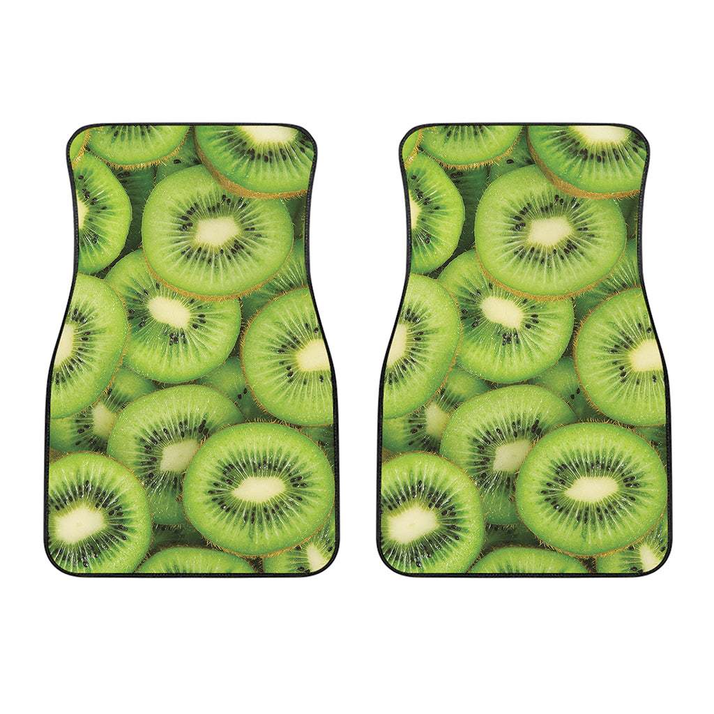 Kiwi Slices Print Front Car Floor Mats
