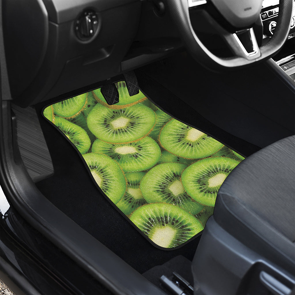 Kiwi Slices Print Front Car Floor Mats