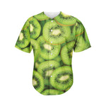 Kiwi Slices Print Men's Baseball Jersey