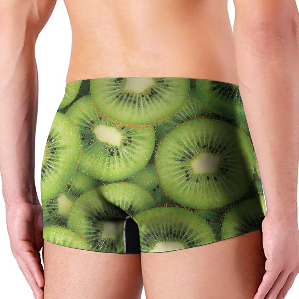 Kiwi Slices Print Men's Boxer Briefs