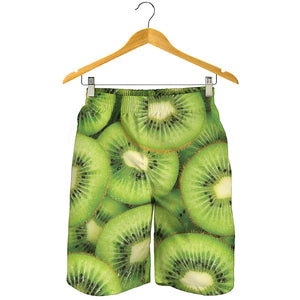 Kiwi Slices Print Men's Shorts