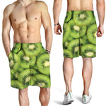 Kiwi Slices Print Men's Shorts