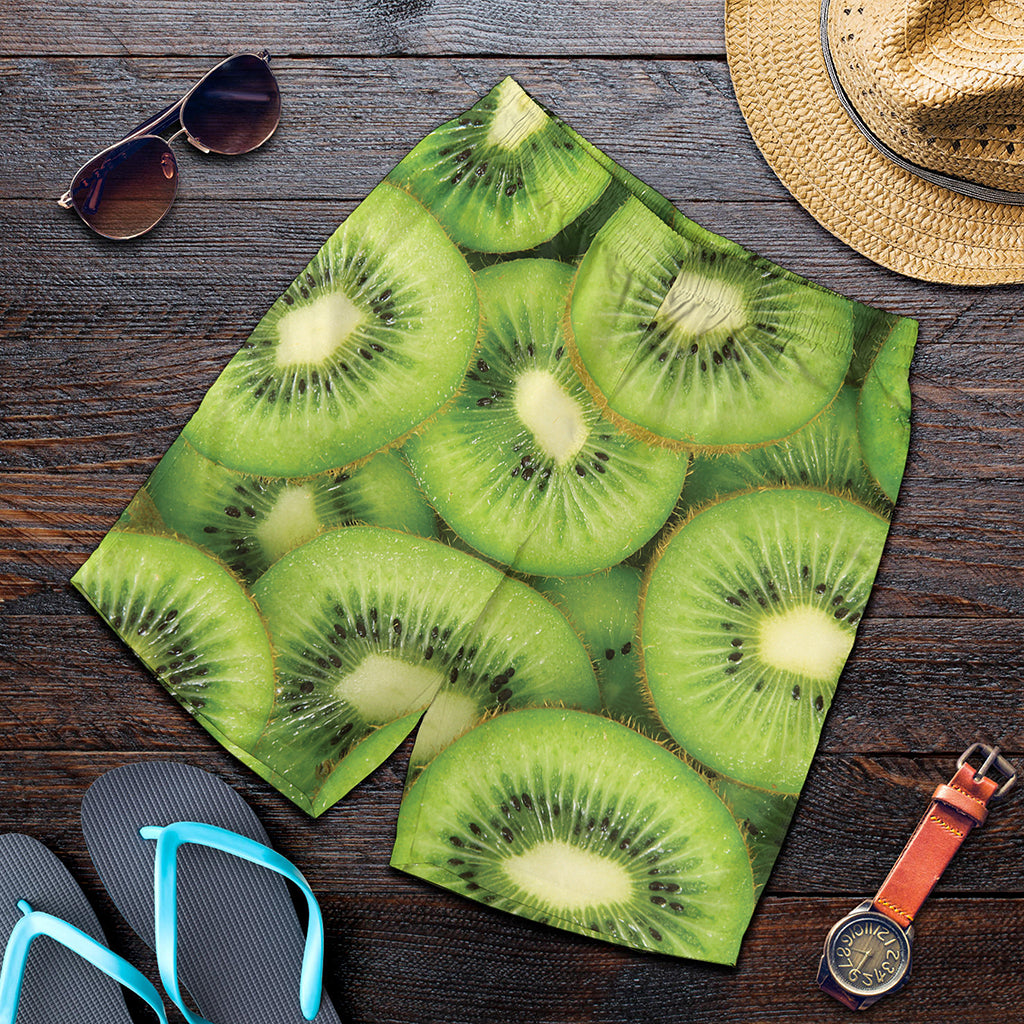 Kiwi Slices Print Men's Shorts