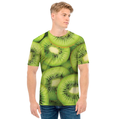 Kiwi Slices Print Men's T-Shirt