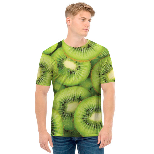 Kiwi Slices Print Men's T-Shirt