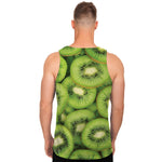 Kiwi Slices Print Men's Tank Top