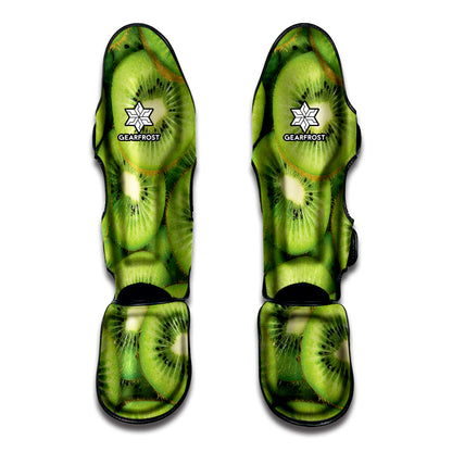 Kiwi Slices Print Muay Thai Shin Guard