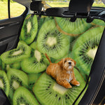 Kiwi Slices Print Pet Car Back Seat Cover
