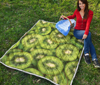 Kiwi Slices Print Quilt