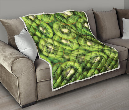 Kiwi Slices Print Quilt