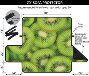 Kiwi Slices Print Sofa Protector