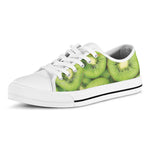 Kiwi Slices Print White Low Top Shoes