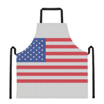 Knitted American Flag Print Apron
