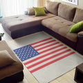 Knitted American Flag Print Floor Mat