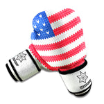 Knitted American Flag Print Boxing Gloves