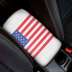 Knitted American Flag Print Car Center Console Cover
