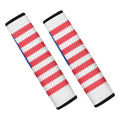 Knitted American Flag Print Car Seat Belt Covers