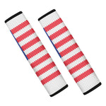 Knitted American Flag Print Car Seat Belt Covers