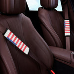 Knitted American Flag Print Car Seat Belt Covers