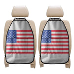 Knitted American Flag Print Car Seat Organizers