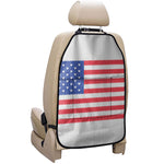 Knitted American Flag Print Car Seat Organizers