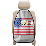 Knitted American Flag Print Car Seat Organizers