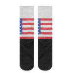 Knitted American Flag Print Crew Socks