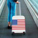 Knitted American Flag Print Luggage Cover