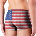 Knitted American Flag Print Men's Boxer Briefs