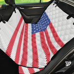 Knitted American Flag Print Pet Car Back Seat Cover