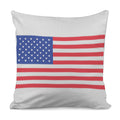 Knitted American Flag Print Pillow Cover