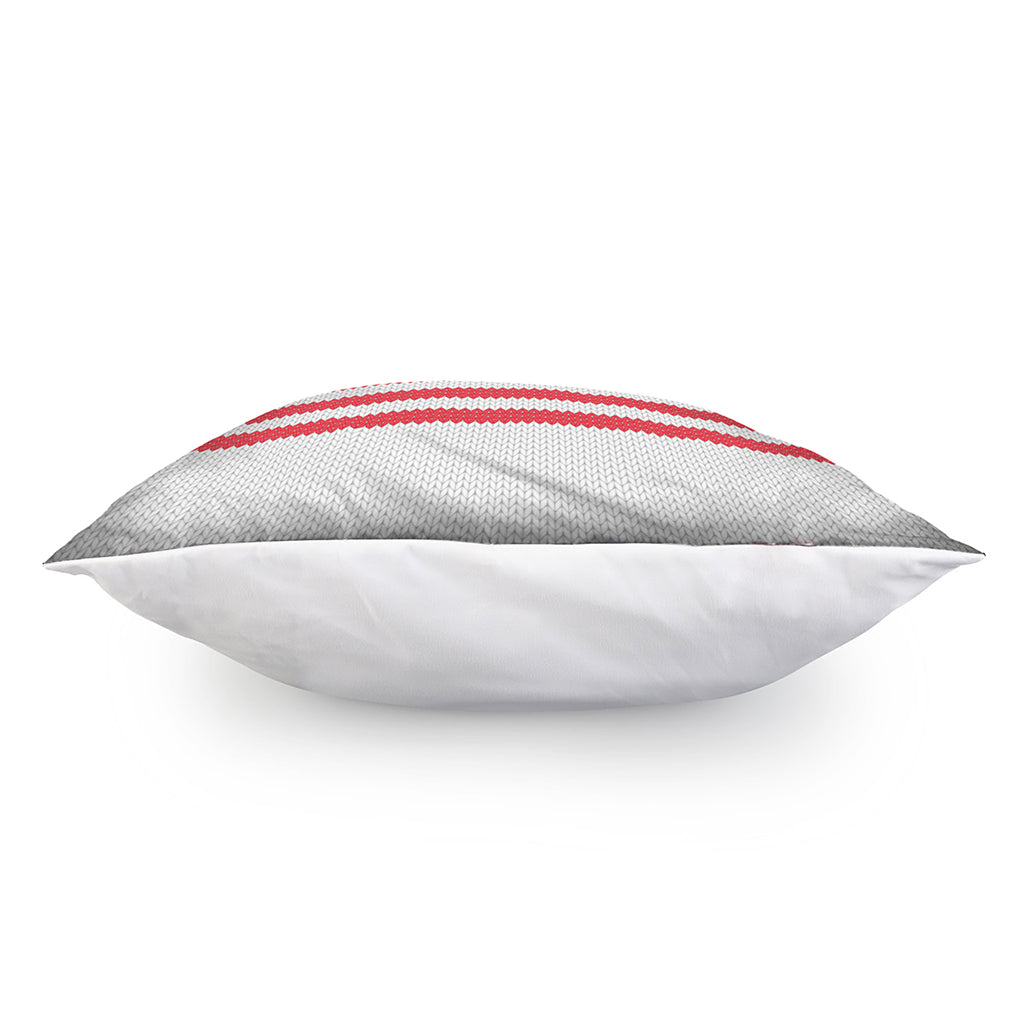 Knitted American Flag Print Pillow Cover