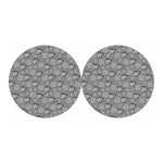 Knitted Raccoon Pattern Print Car Coasters