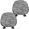 Knitted Raccoon Pattern Print Car Headrest Covers