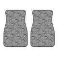 Knitted Raccoon Pattern Print Front Car Floor Mats