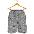 Knitted Raccoon Pattern Print Men's Shorts