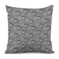 Knitted Raccoon Pattern Print Pillow Cover