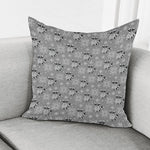 Knitted Raccoon Pattern Print Pillow Cover