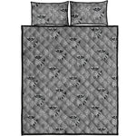 Knitted Raccoon Pattern Print Quilt Bed Set