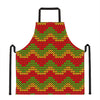 Knitted Reggae Pattern Print Apron